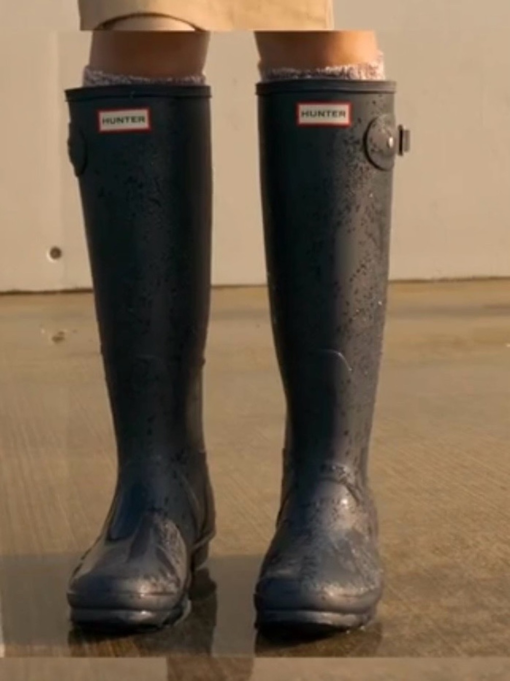 Hunter Black Women's Tall Rain Boots size 9 like new condition